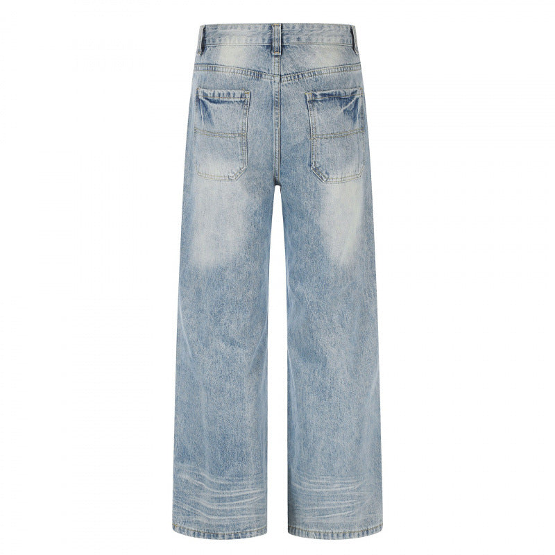 Women's short-cut high-waist culotte jeans with wide leg, retro wash, and soft denim quality Mune Fashion