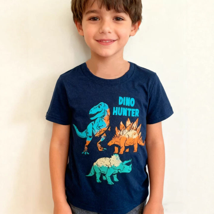 Boys T-Shirt with Creative Dinosaur Design Mune Fashion