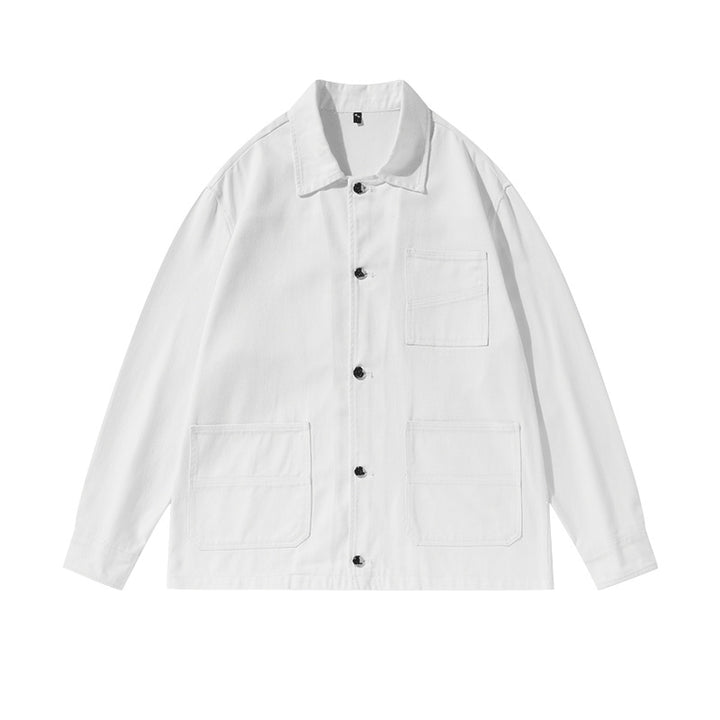 Unisex Oversize Work Jacket in Overshirt Style made of Canvas with Patch Pockets Mune Fashion