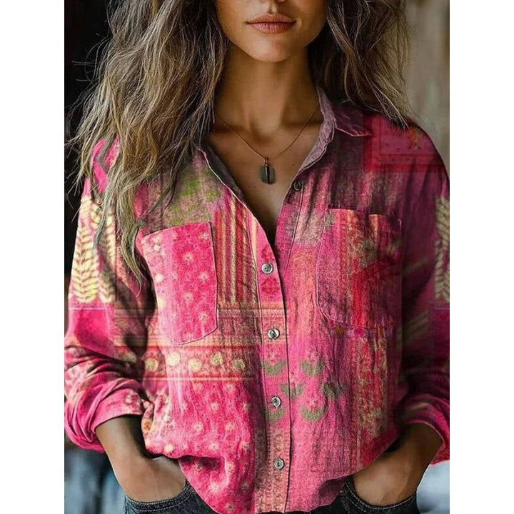 Ladies Stylish Blouse with Paisley Pattern Mune Fashion