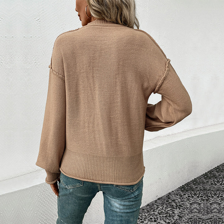 Women's Fashionable Sweater with Practical Pocket Design Mune Fashion