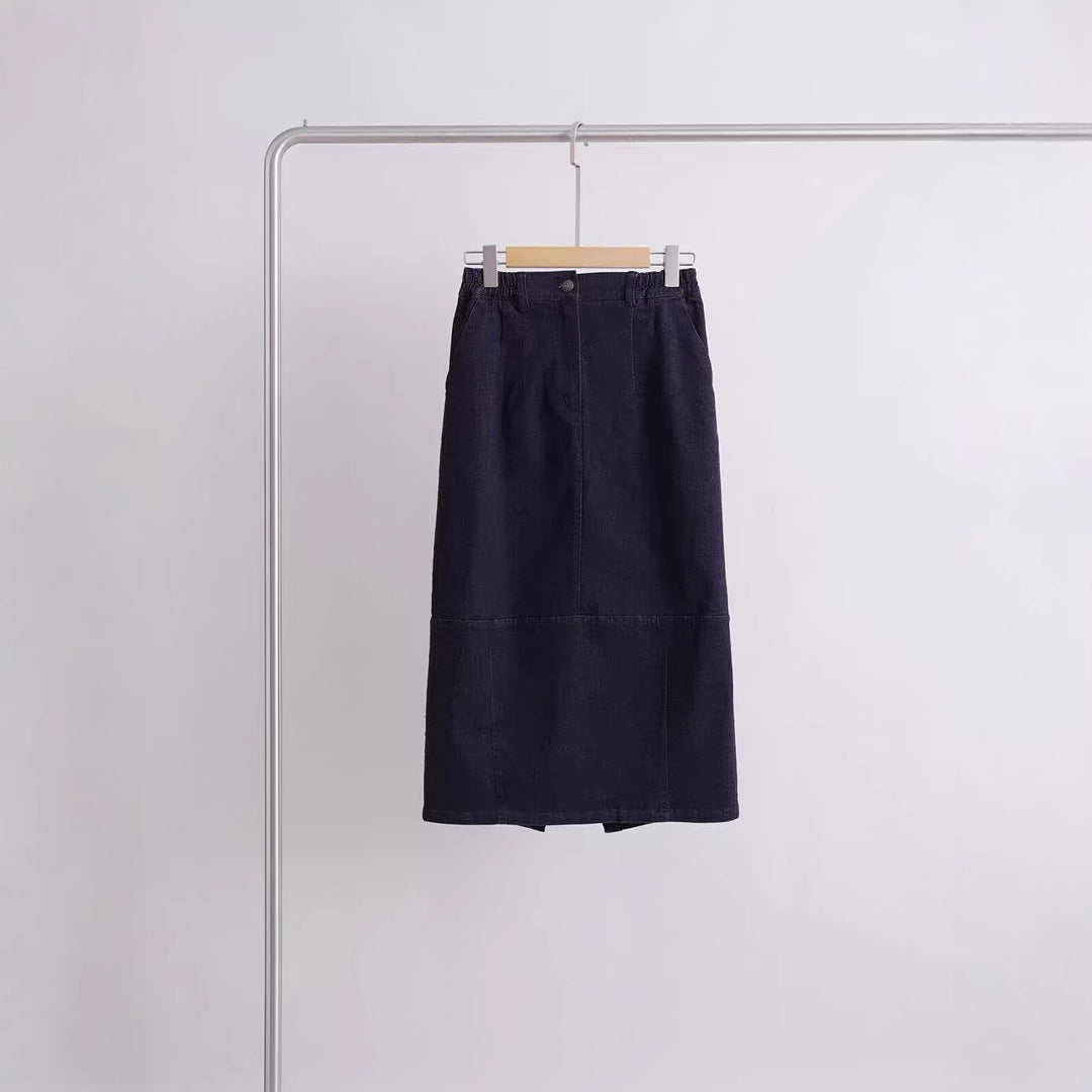 Women Elegant Cut Midi Skirt Mune Fashion