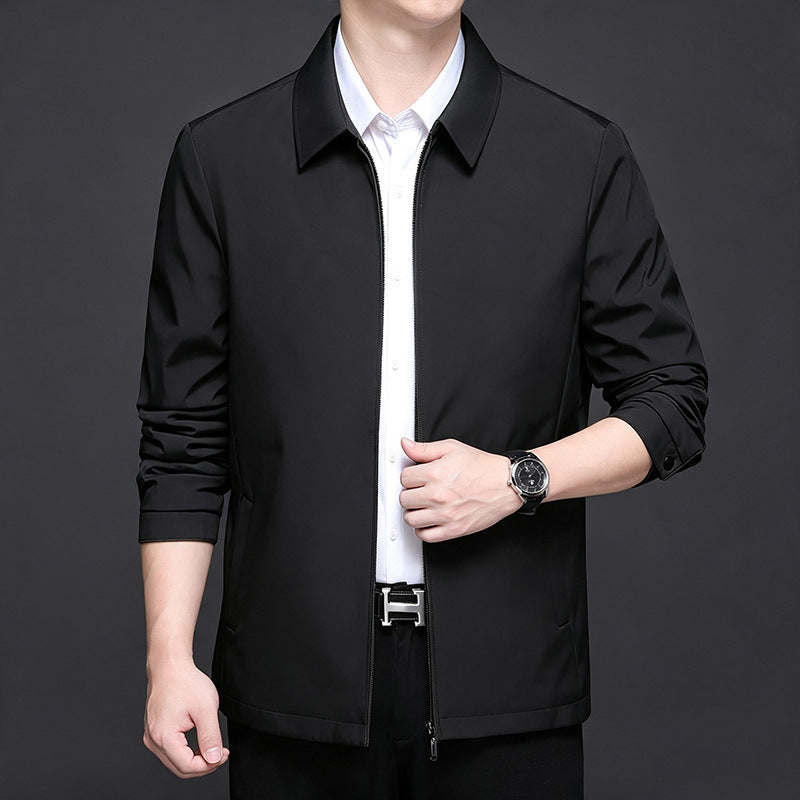 Men's lightweight quilted transitional jacket with internal quilted lining and classic collar Mune Fashion