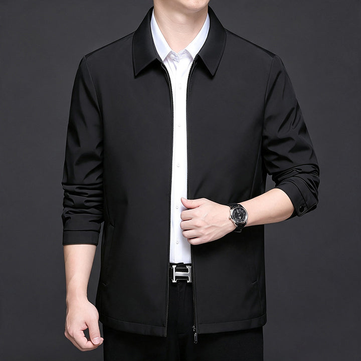Men's lightweight quilted transitional jacket with internal quilted lining and classic collar Mune Fashion