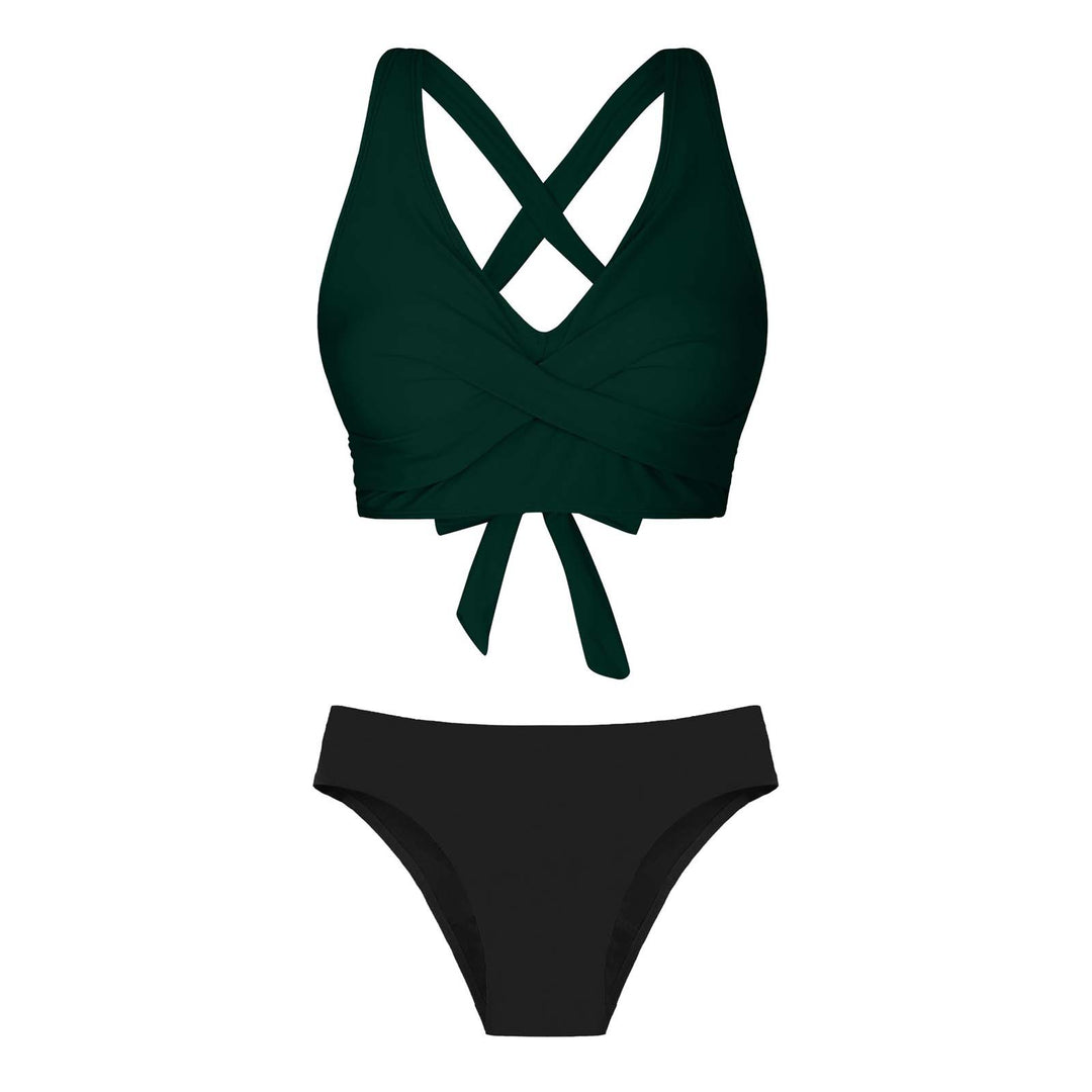 Women's Two-Piece Swimsuit with Floral Design Mune Fashion