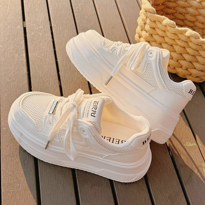Women Chunky Sneakers with breathable mesh upper and comfortable platform sole Mune Fashion