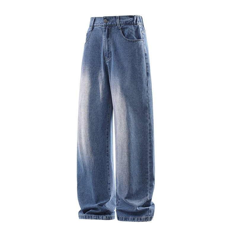Women's Loose High-Waist Baggy Jeans with Elastic Waistband and Used Look Mune Fashion