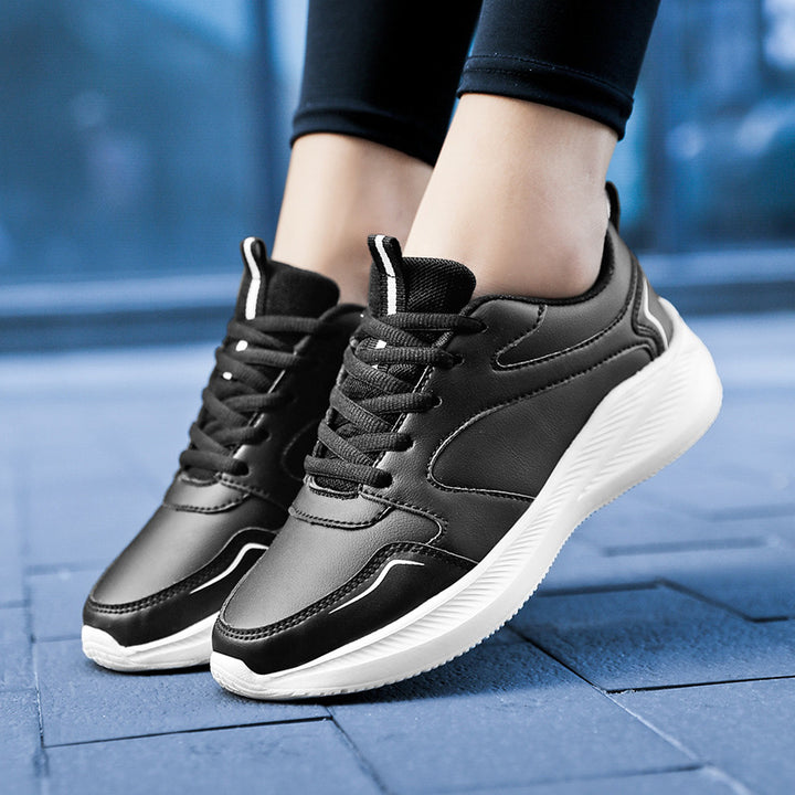 Unisex nan minimalist artificial leather sneakers with ergonomic EVA midsole and pull tab Mune Fashion