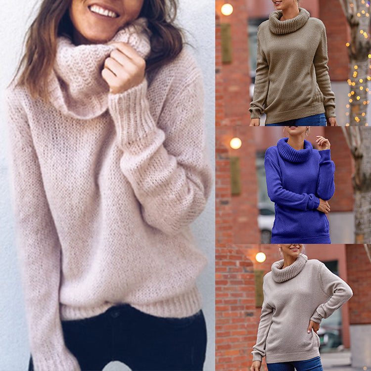 Women's Cozy Turtleneck Sweater Made Of Soft Knit Mune