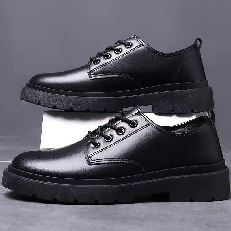 Men's Elegant Lace-up Shoes with Non-slip and Cushioning Sole Mune Fashion