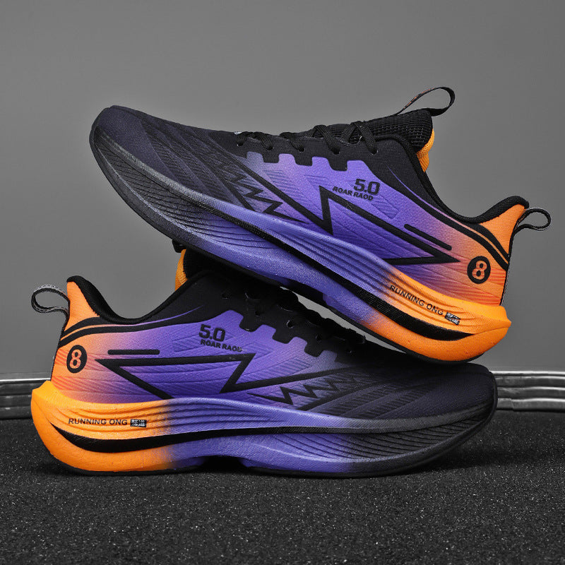Unisex lightweight competition running shoes with reactive cushioning and sock-like shaft Mune Fashion