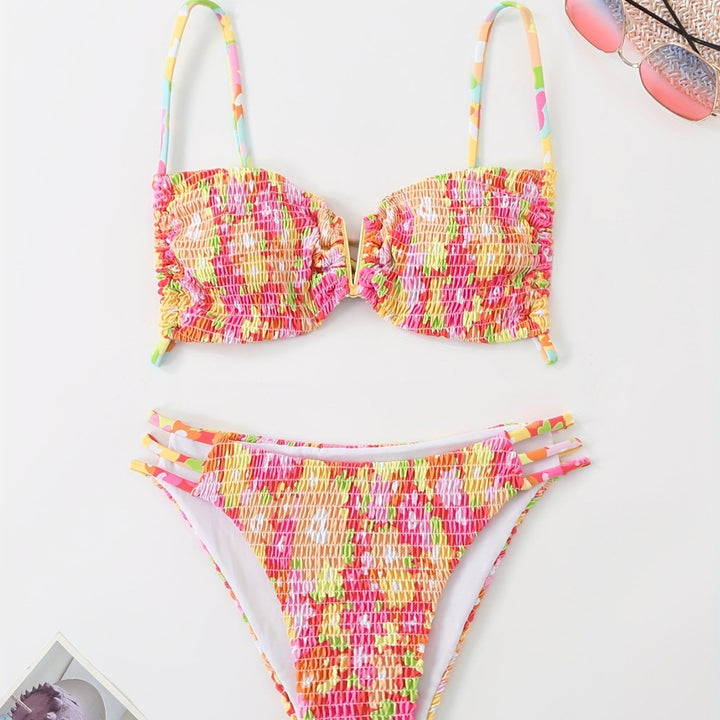 Ladies Bandeau Bikini with playful ruffle design Mune Fashion