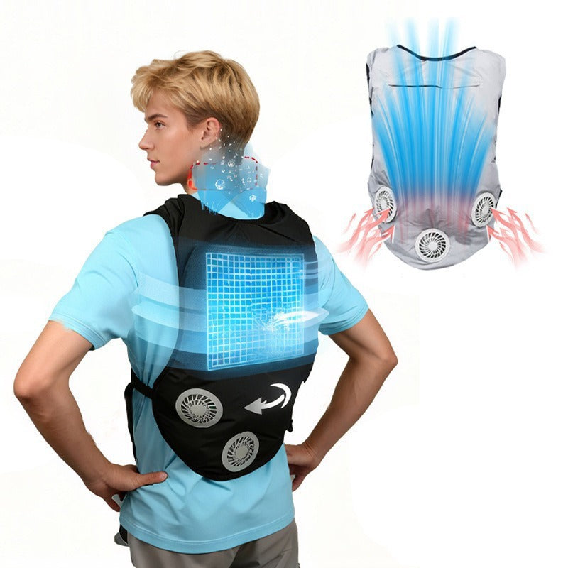 Men's cooling fan vest with integrated fans and battery compartment Mune Fashion