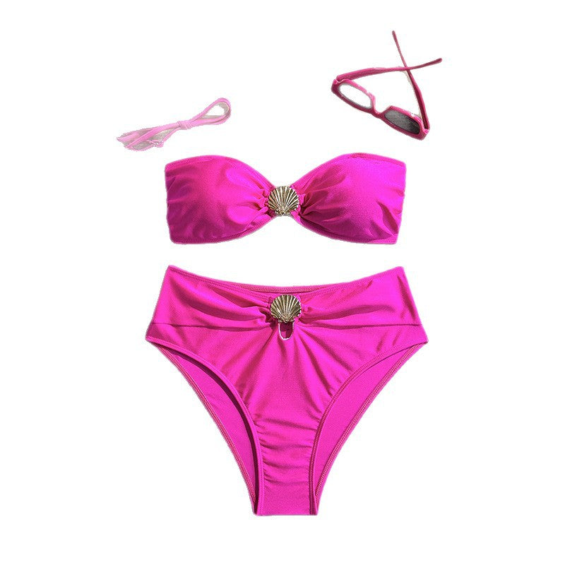 Women Elegant Bikini Set with Fashionable Shell Design Mune Fashion