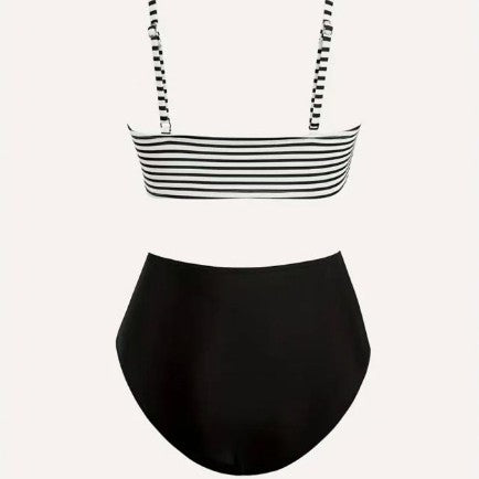 Women's High-Cut Bikini Set with Wrap Top Mune Fashion