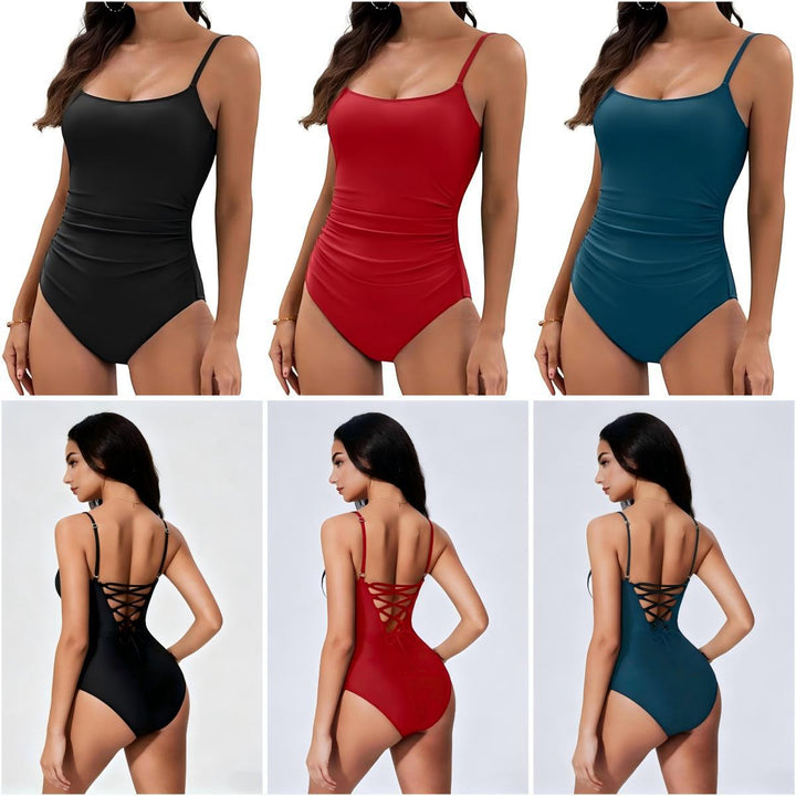 Women's One-Piece Swimsuit with Figure-Flattering Design Mune Fashion