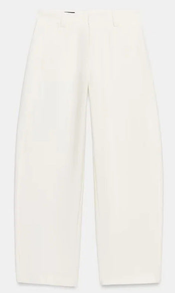 Women's High-Waisted Culotte Pants with Wide Leg and Decorative Waist Belt Mune Fashion
