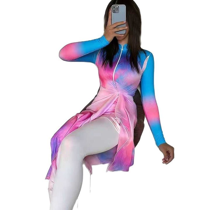 Women Fashionable UV Protection Swimsuit with Wrap Look Mune Fashion
