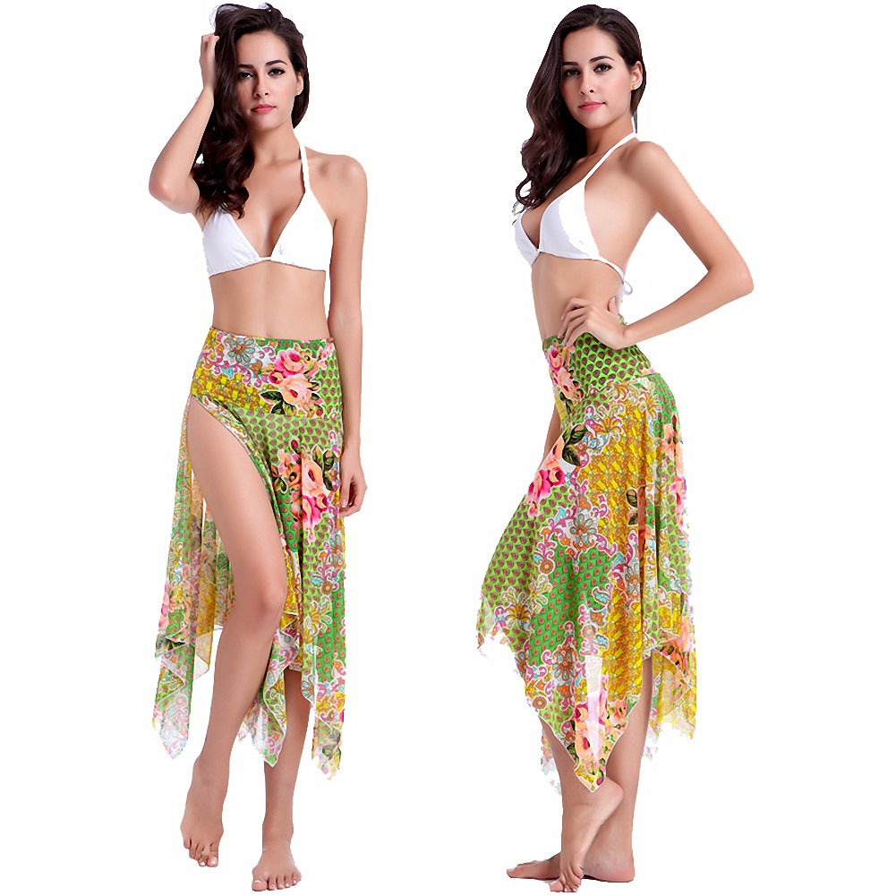Women's beach dress with variable wearing style Mune Fashion