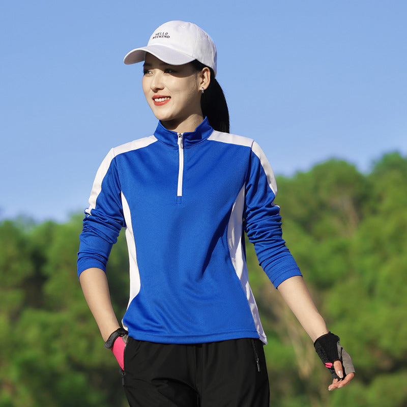 Women's Sports Long Sleeve with Half Zip and Breathable Inserts Mune Fashion
