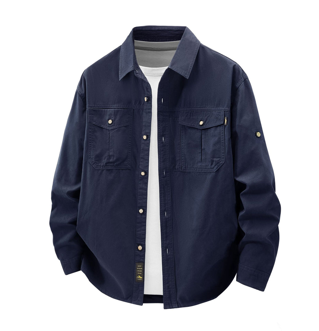 Men's Casual Shirt Jacket with Practical Pockets Mune Fashion
