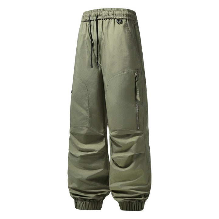 Men's loose-fitting technical cargo jogging pants with elastic waistband, drawstring & zip pockets Mune Fashion