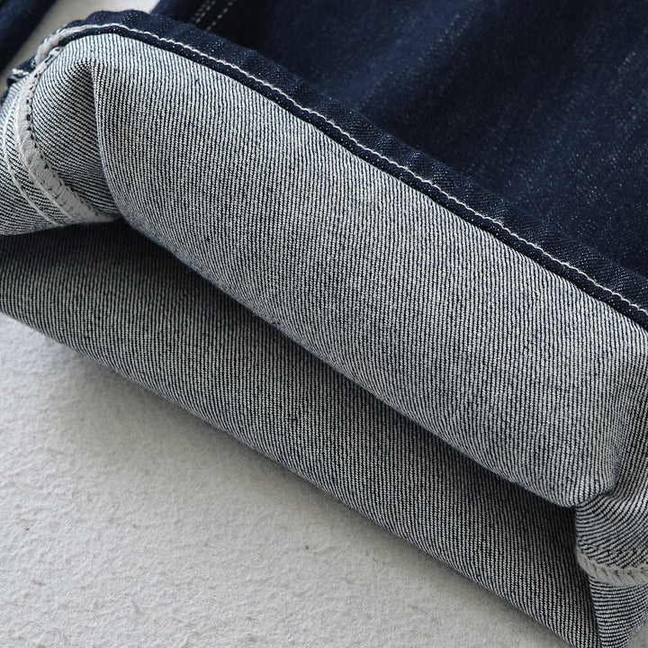 Women Flared Jeans with decorative center seam and contrast stitching Mune Fashion