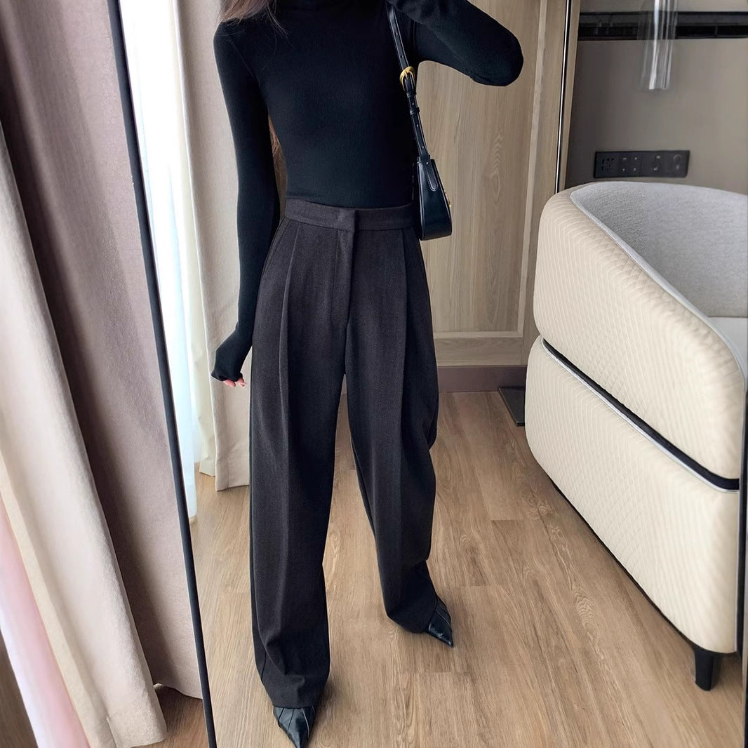 Women's Elegant High-Waisted Pants Mune Fashion