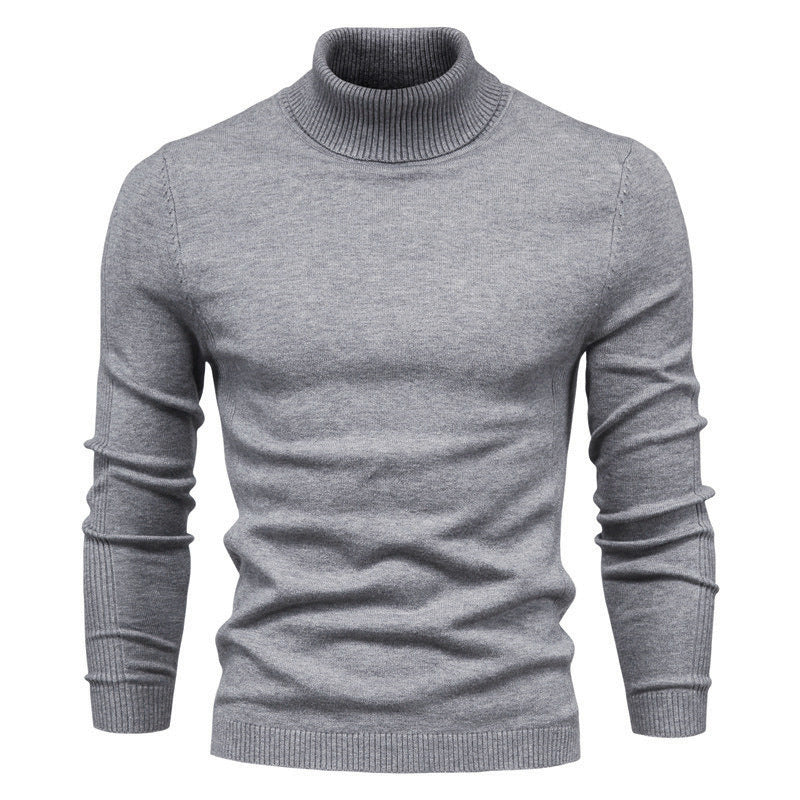 Men's Fashionable Turtleneck Sweater Made Of Fine Merino Wool Mune