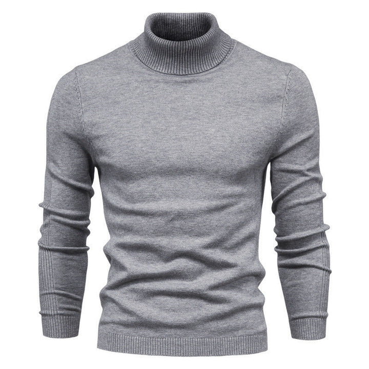 Men's Fashionable Turtleneck Sweater Made Of Fine Merino Wool Mune