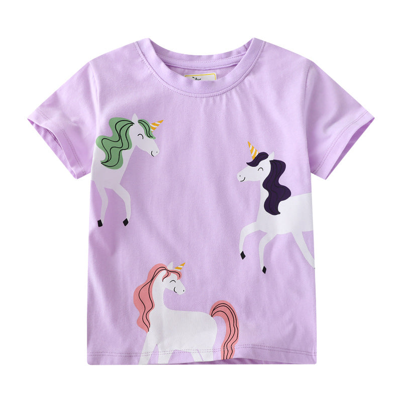 Girl T-Shirt with cute unicorn design Mune Fashion