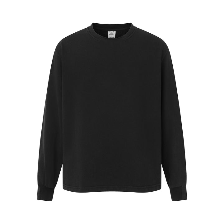 Unisex Minimalist Heavyweight Crew Neck Sweatshirt with Reinforced Collar and Extended Back Hem Mune Fashion
