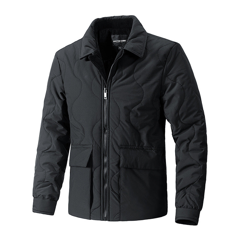 Men's quilted thermo field jacket with zipper Mune Fashion
