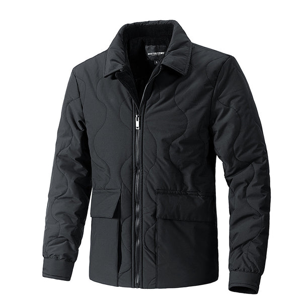 Men's quilted thermo field jacket with zipper Mune Fashion