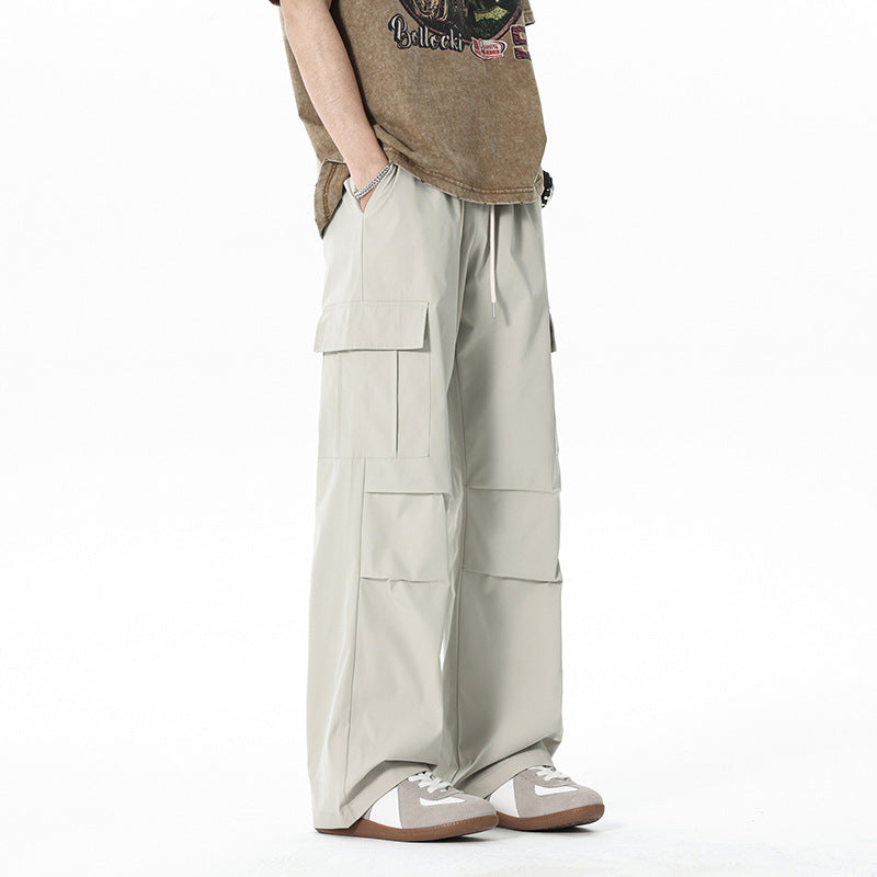 Men's Loose-Fitting Cargo Pants with Practical Pockets