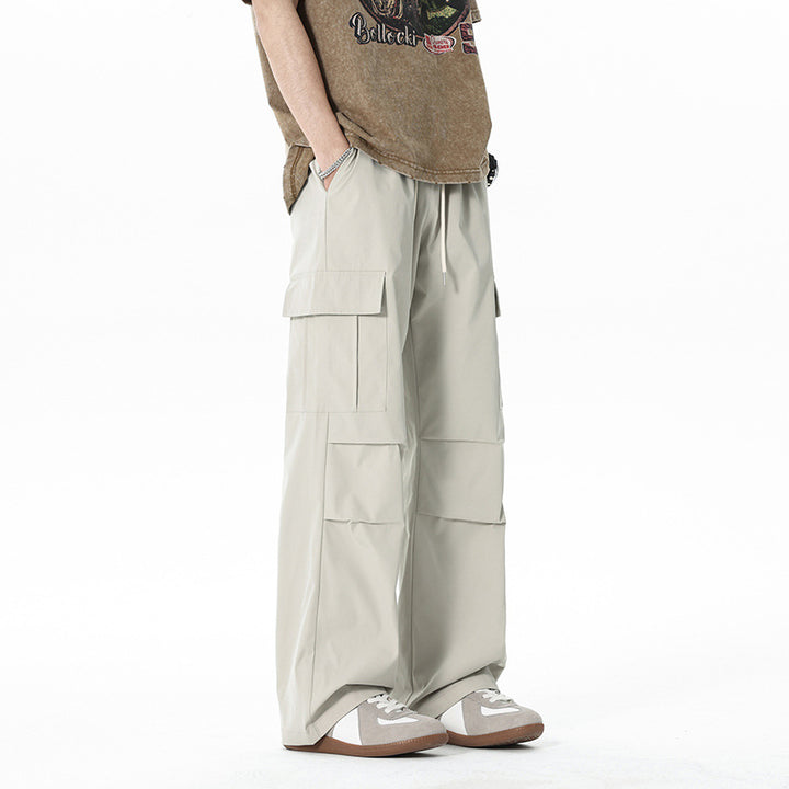 Men's Loose-Fitting Cargo Pants with Practical Pockets