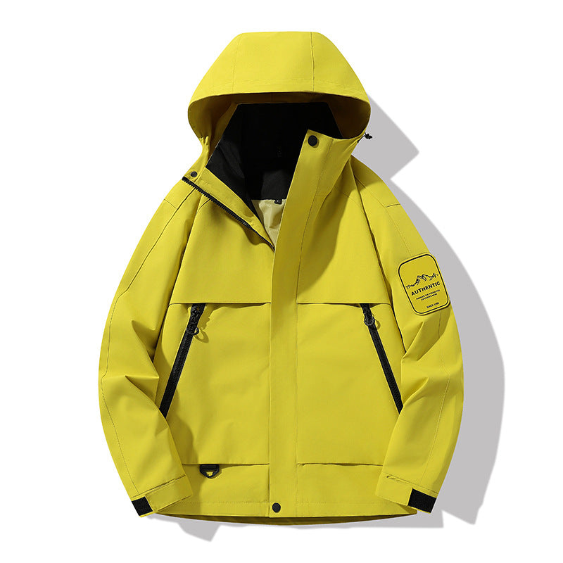 Men's multifunctional waterproof softshell rain jacket with removable fleece inner jacket Mune Fashion