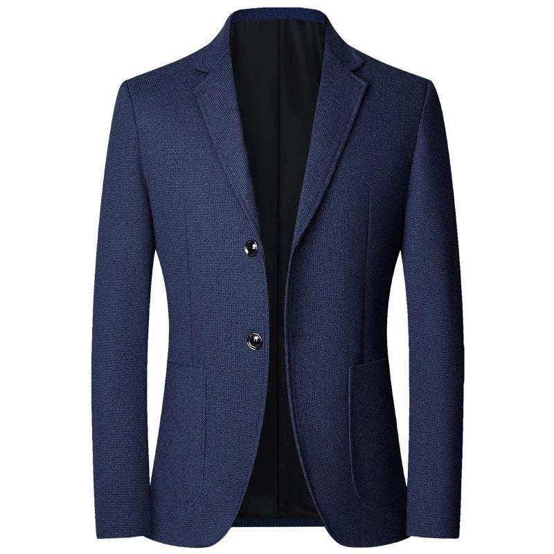 Men's Lightweight City Blazer unlined construction with textured pattern and patch front pockets Mune Fashion