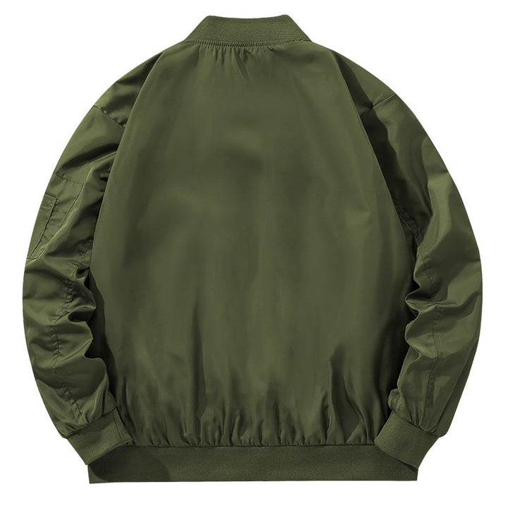 Men's fashionable bomber jacket with high collar and practical zip pockets Mune Fashion