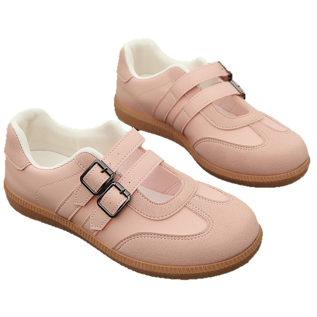 Women Comfortable Sneakers with Double Velcro Closure Mune Fashion