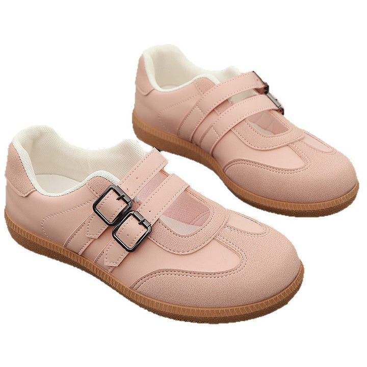 Women Comfortable Sneakers with Double Velcro Closure Mune Fashion