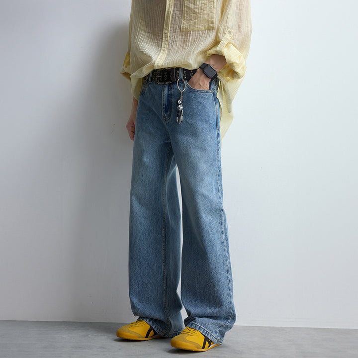 Women's relaxed jeans with extra wide leg, high waist and clean minimal design Mune Fashion