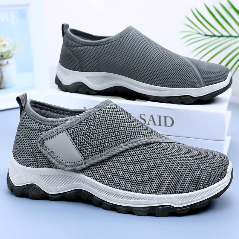 Women nan breathable Slip-On sneakers with Velcro and cushioned EVA midsole Mune Fashion