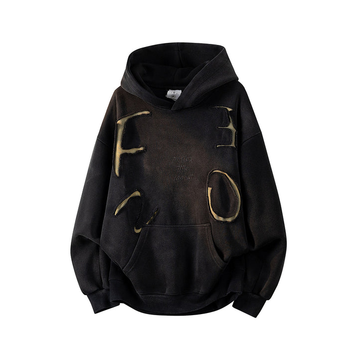 Unisex Oversize Hoodie with handwritten graphic print, kangaroo pocket & ribbed hem Mune Fashion