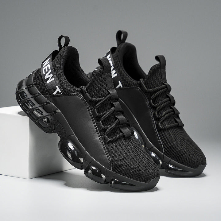 Unisex fashionable platform sneaker with air-cushioned damping pods and knitted comfort upper Mune Fashion