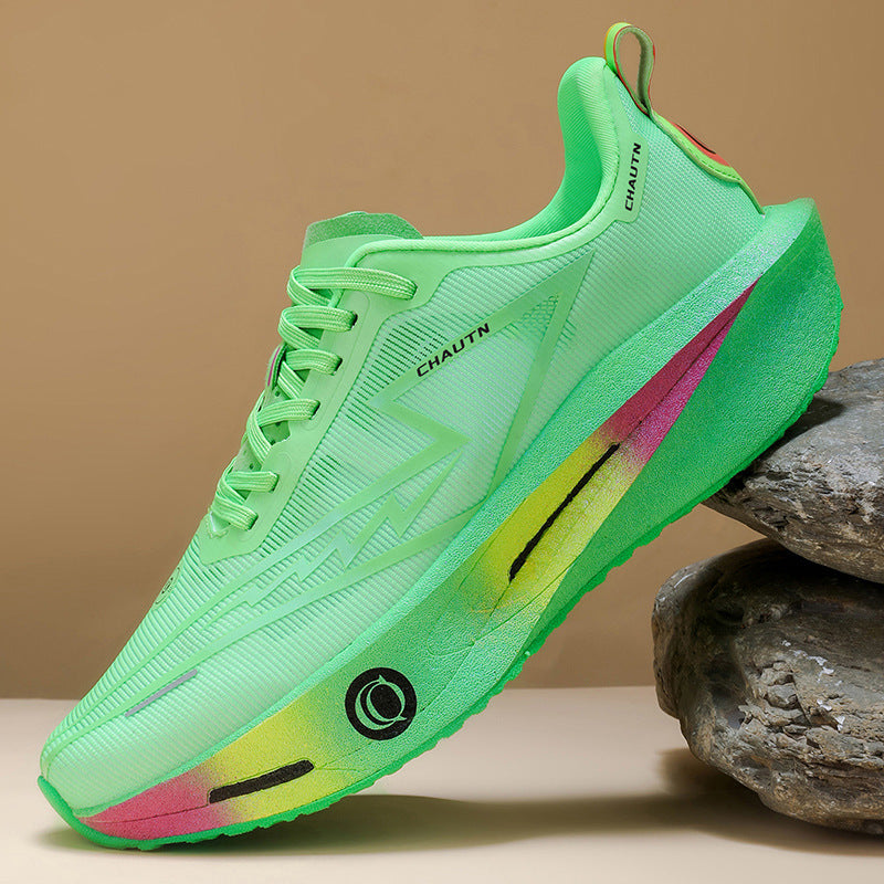 Men's Cushioning Long Distance Running Shoe with Reactive Foam Sole Mune Fashion