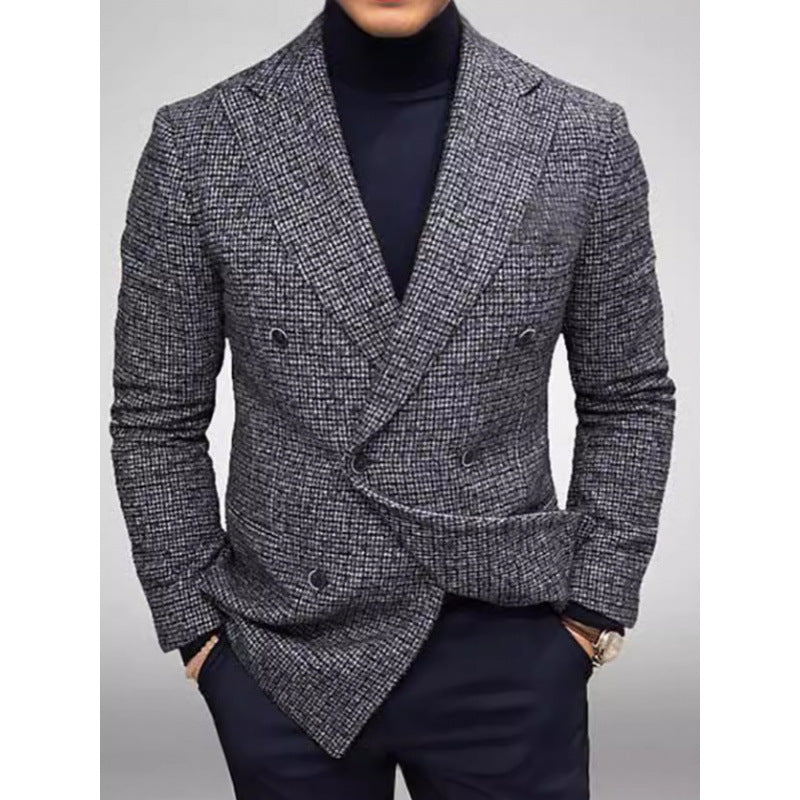 Men's Elegant Double-Breasted Blazer Mune