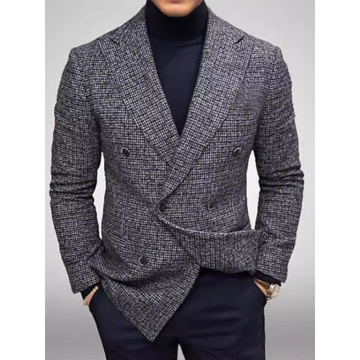 Men's Elegant Double-Breasted Blazer Mune