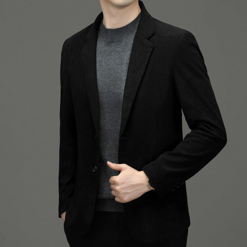 Men's cord jacket slim fit made of cotton blend with patch pockets Mune Fashion