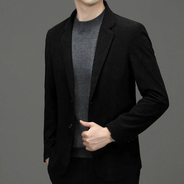 Men's cord jacket slim fit made of cotton blend with patch pockets Mune Fashion
